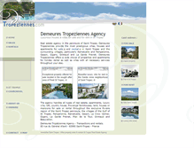 Tablet Screenshot of demeures-tropeziennes.com